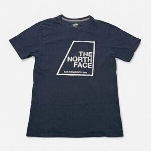 The North Face navy graphic tee slim fit men’s M